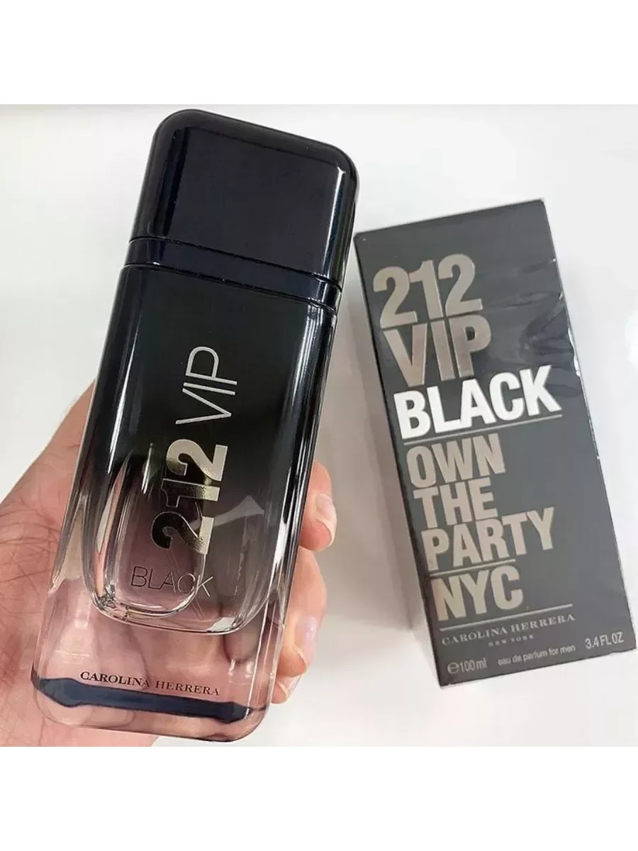 NYC 100 млCAROLINA HERRERA 212 Vip Black Own the Party - миниатюра 3