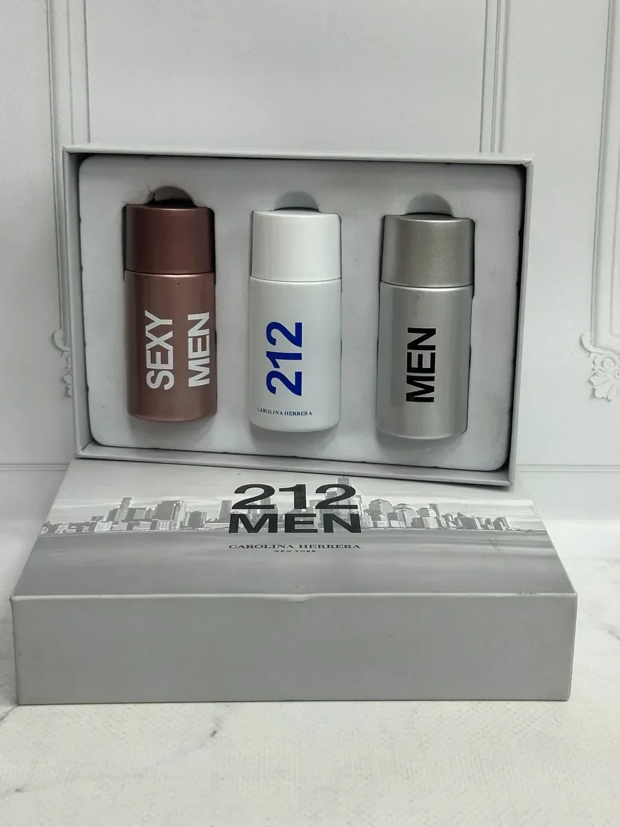 Парфюмерный набор духов 212 MEN 3X30 ML - изображение 1