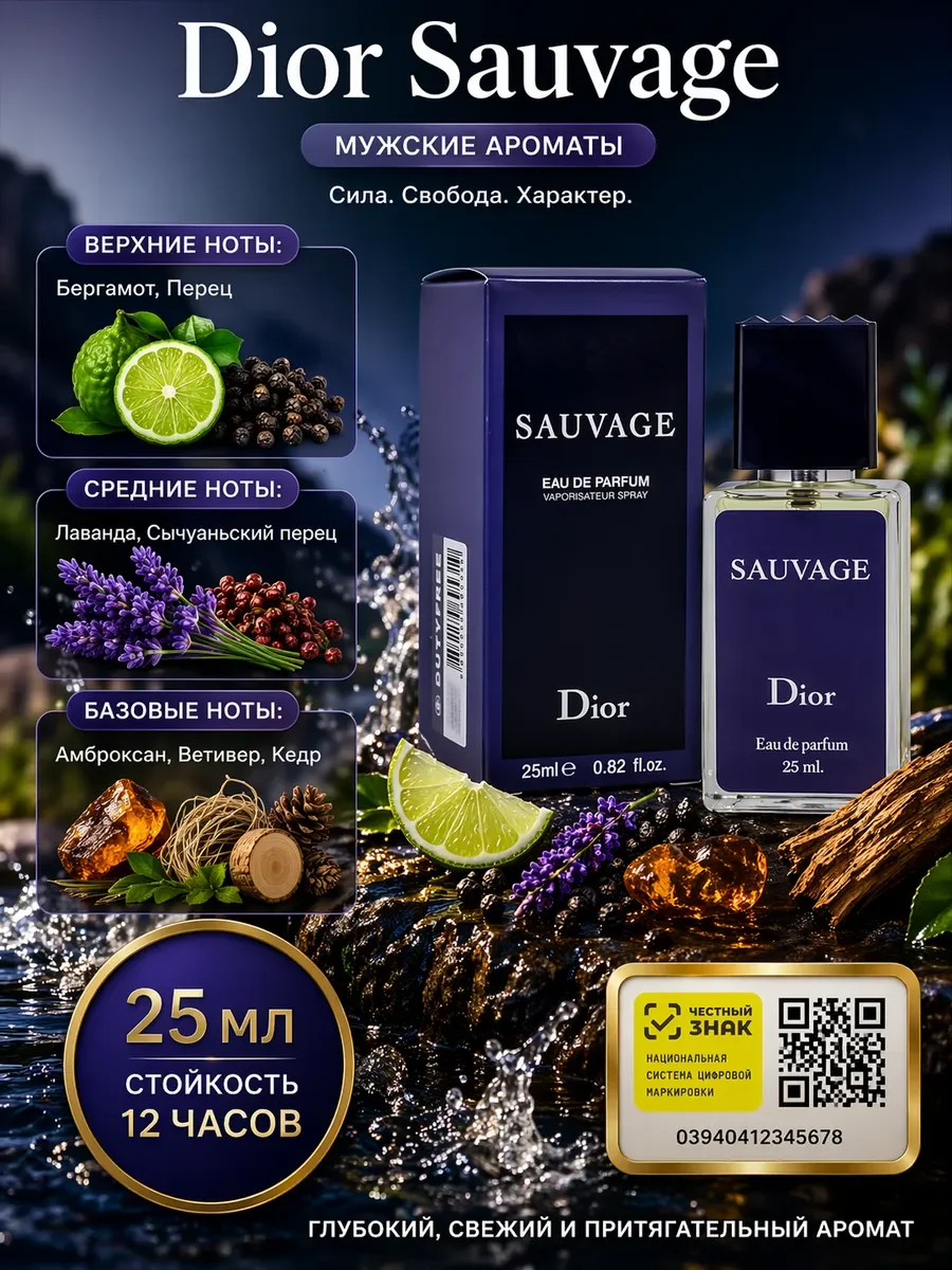 Dior Sauvage 25ml Диор саваж - изображение 1