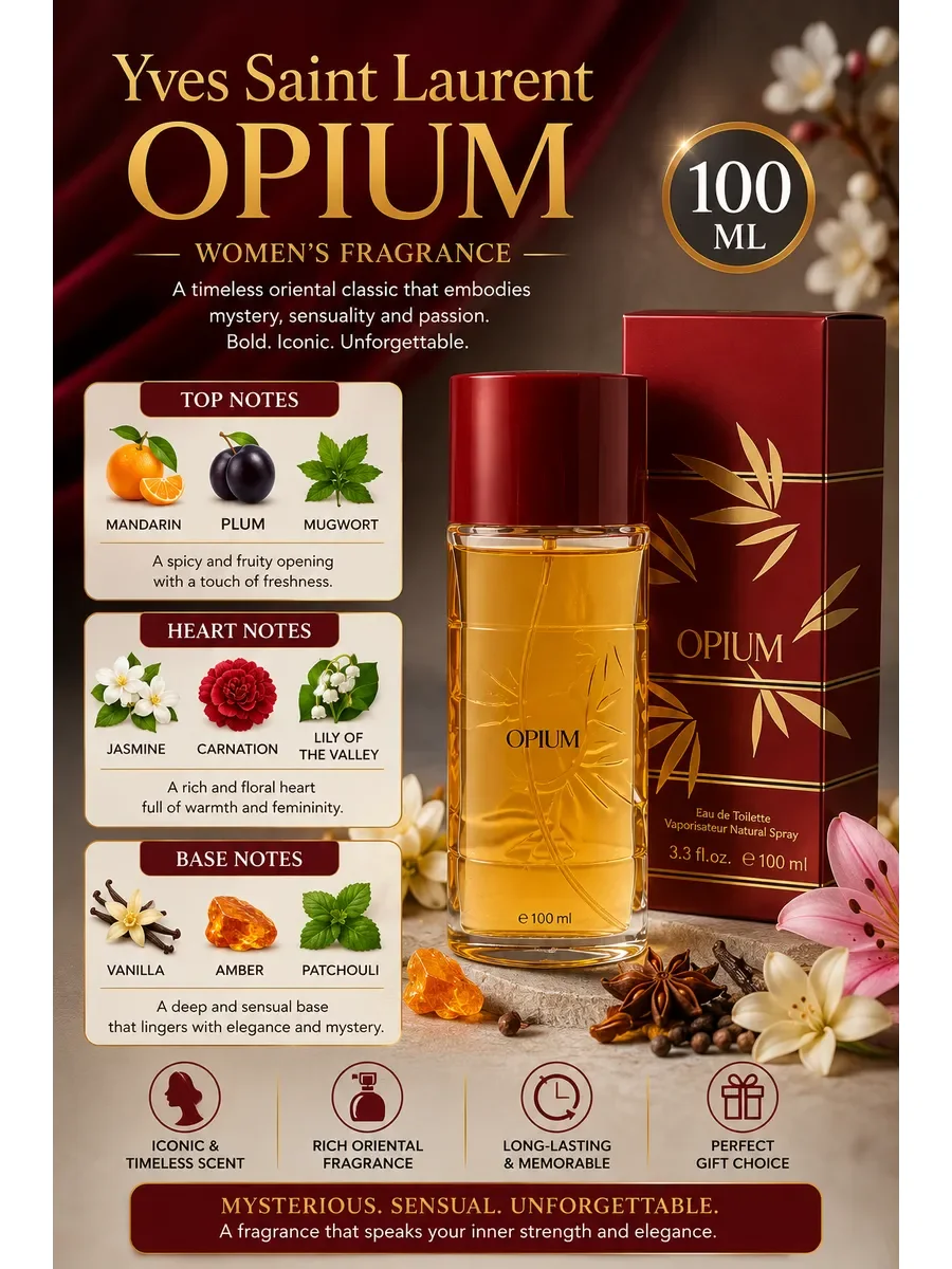Yves Saint Laurent Opium 100 мл - изображение 1