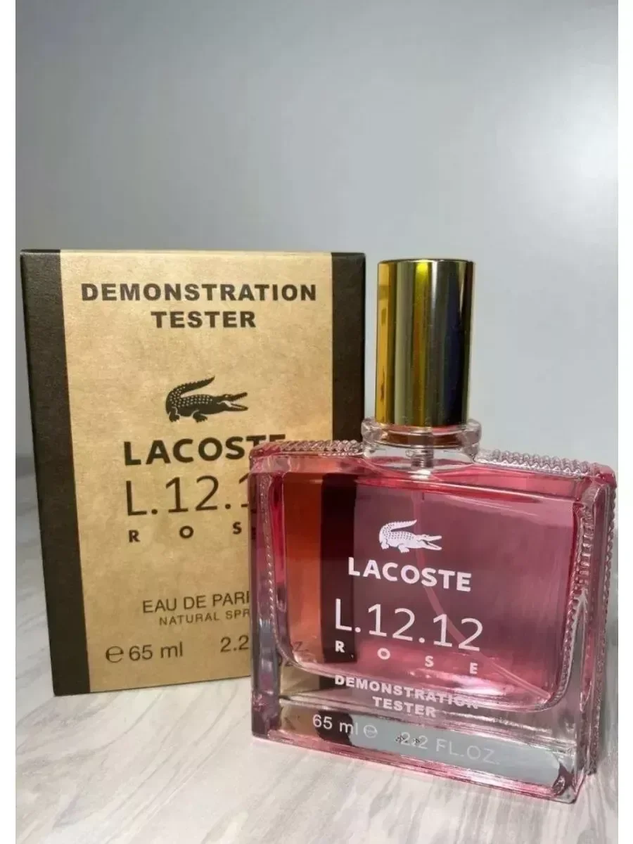 Женские духи тестер L.12.12 Eau de Parfum Rose Lacoste 65ml - миниатюра 2