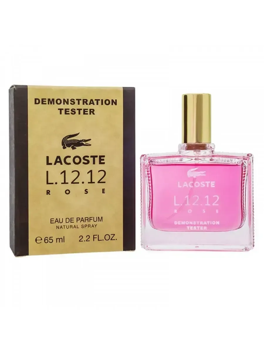 Женские духи тестер L.12.12 Eau de Parfum Rose Lacoste 65ml - миниатюра 3
