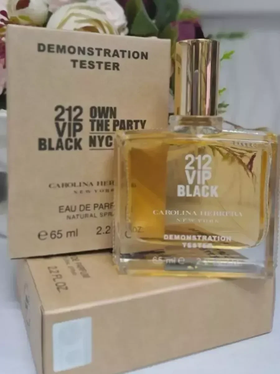 Духи мужские тестер ОРИГИНАЛ 212 VIP BLACK 65 мл - миниатюра 2
