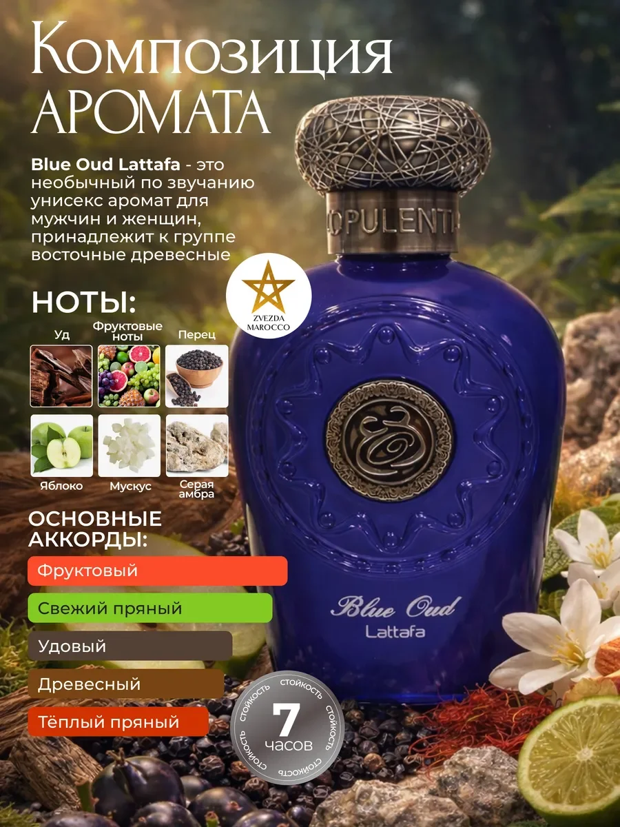 Арабские духи Blue Oud Блю Уд 100 мл - миниатюра 2