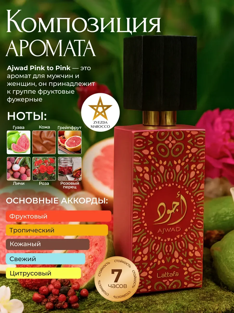 Арабские духи Ajwad Pink to Pink 60 мл - миниатюра 2