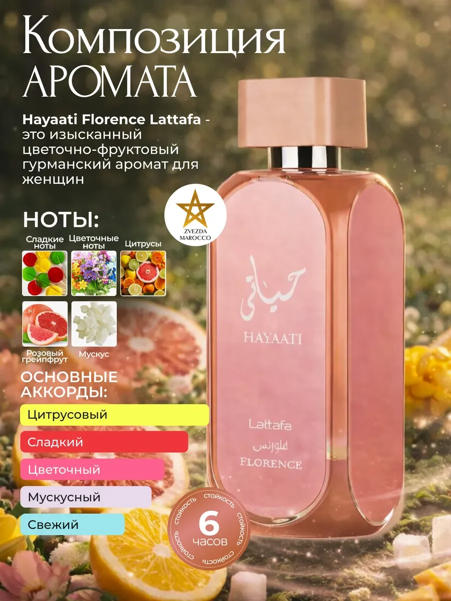 Арабские духи Hayaati Florence Хаяти Флоренс 100 мл - миниатюра 2