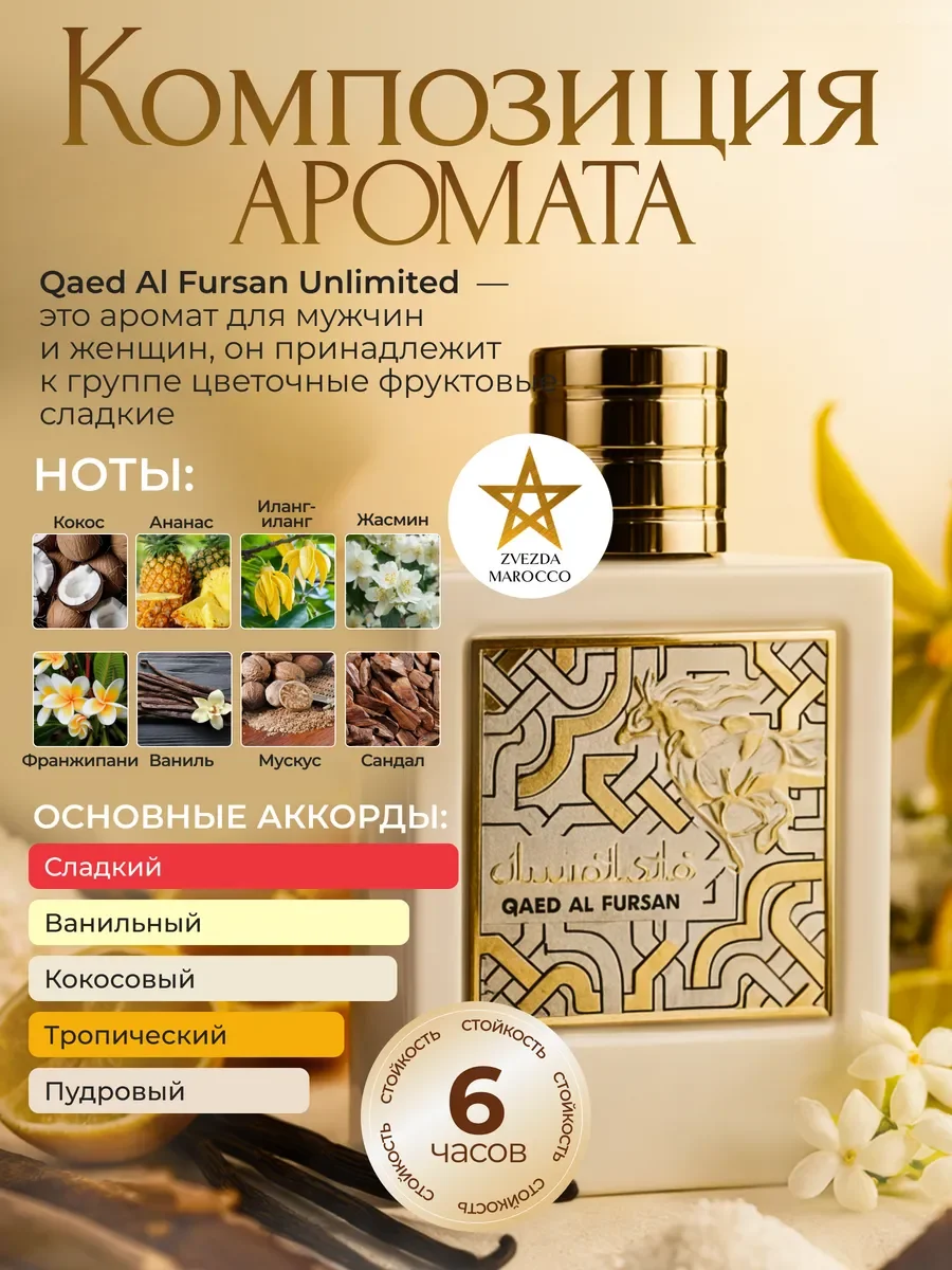 Арабские Духи Qaed Al Fursan Unlimited 90 мл - миниатюра 2