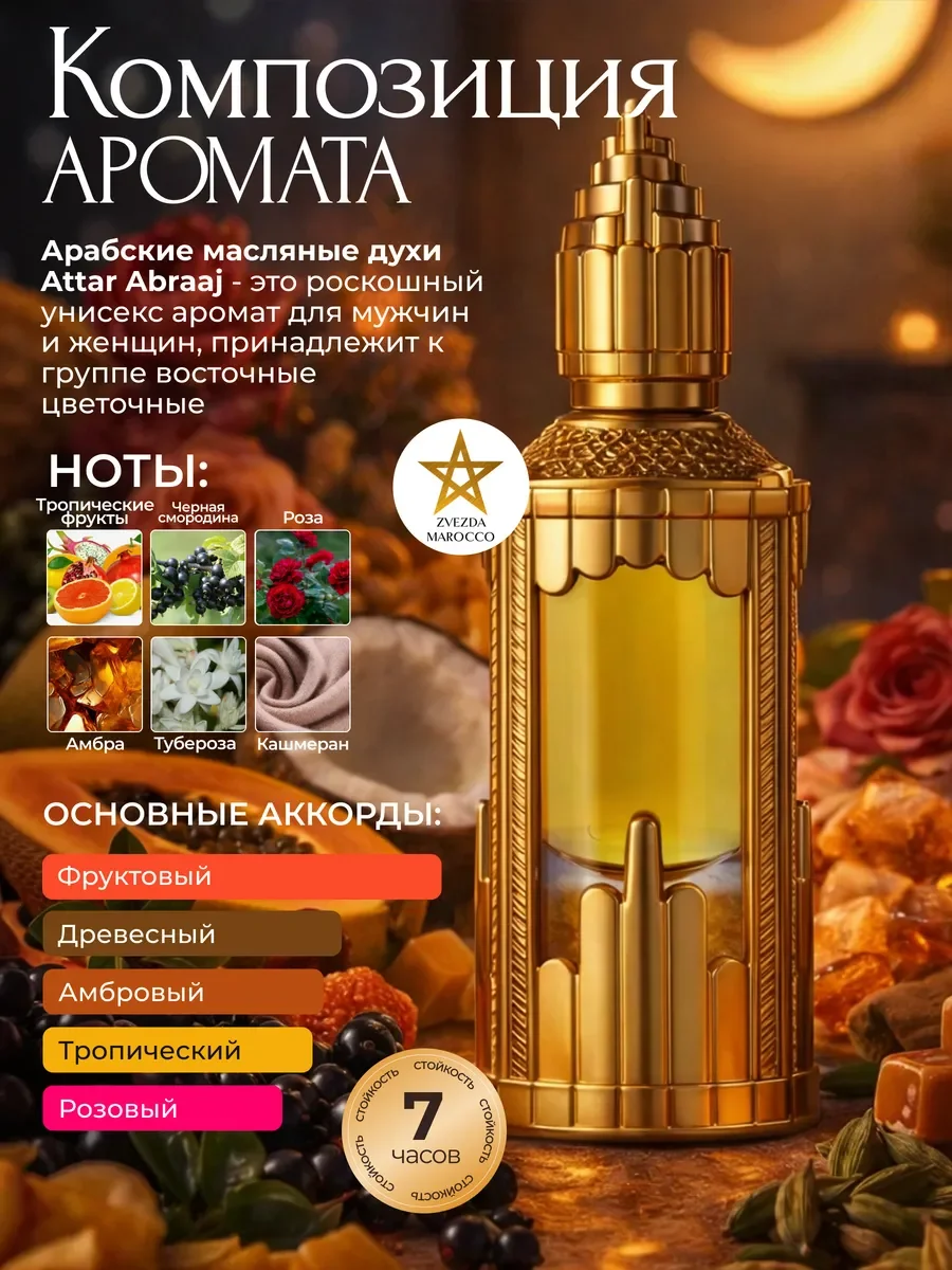 Арабские масляные духи Attar Abraaj 20 мл - миниатюра 2