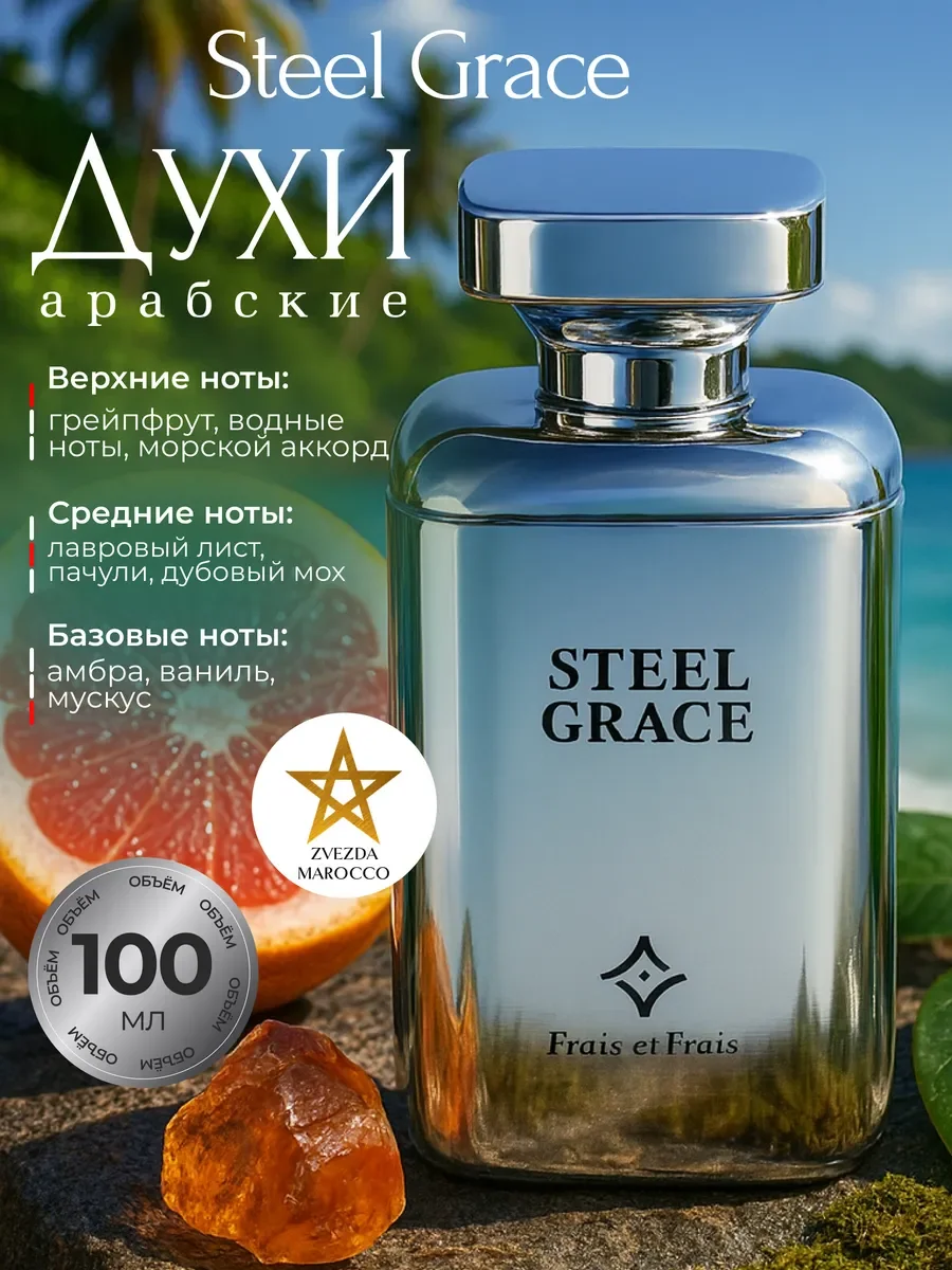 Арабские духи мужские Steel Grace Стил Грейс 100 мл - изображение 1