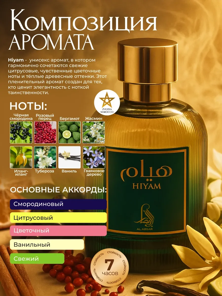 Арабские духи Hiyam Хиям 100 мл - миниатюра 2