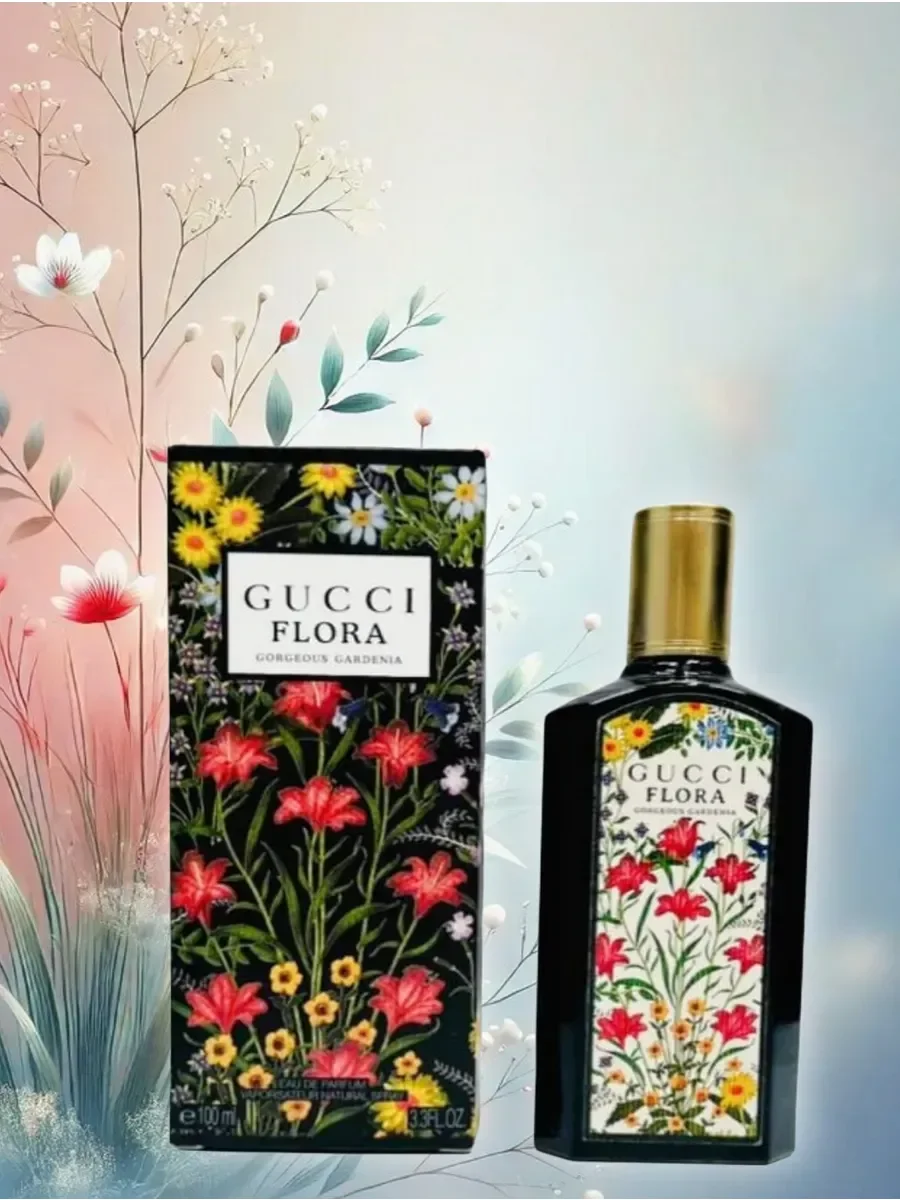 Духи Gucci Flora Gorgeous Gardenia (black) женская 100 мл - миниатюра 3