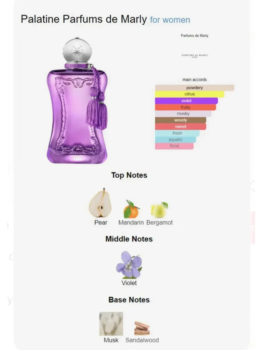 Духи Palatine parfums de marly 100 мл - миниатюра 2