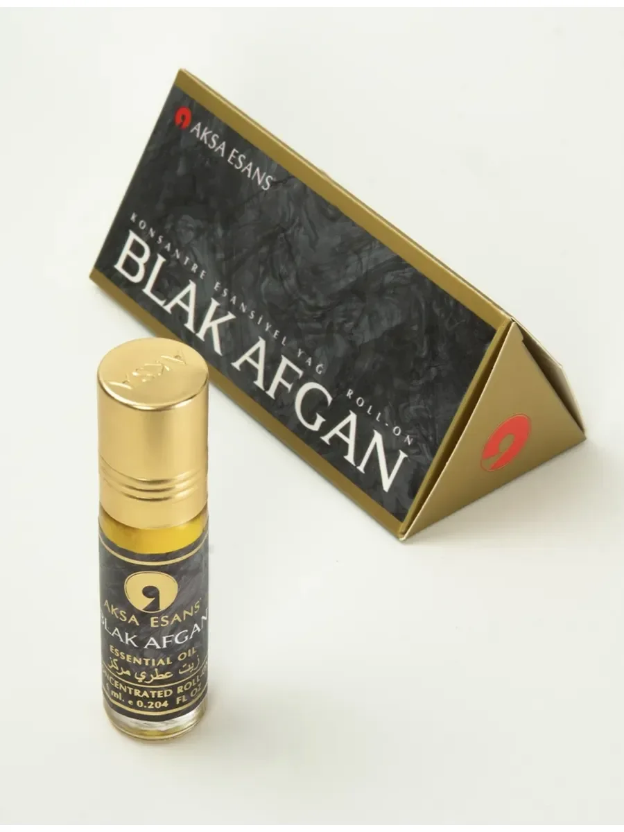 Духи мужские масляные BLACK AFGAN 6 мл - миниатюра 2
