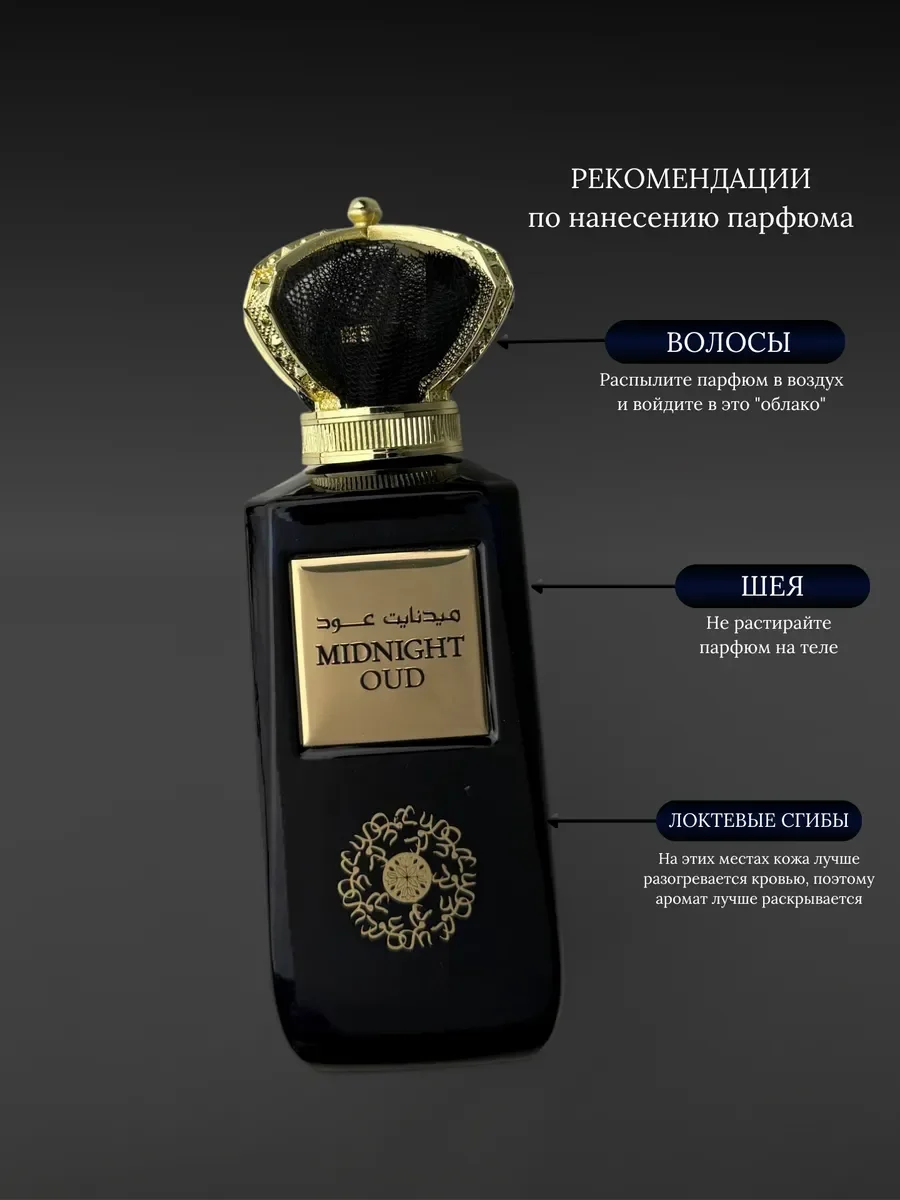 Духи женские и мужские арабские MIDNIGHT OUD - миниатюра 7