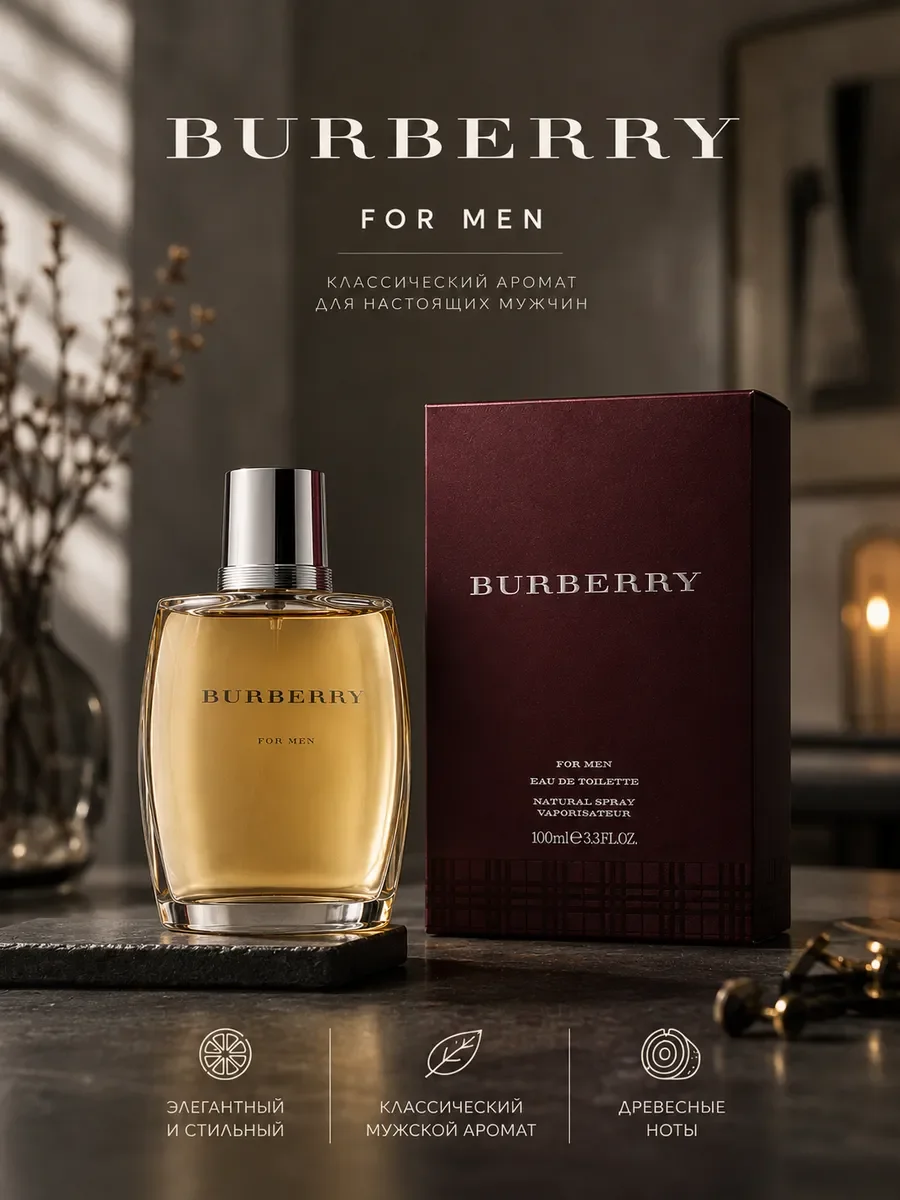 Духи Burberry For Men edt 100 ml - миниатюра 2