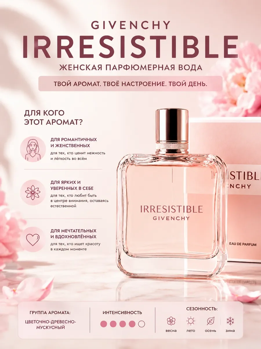 Givenchy Irresistible Живанши Ирресистибл духи женские 80 ml - миниатюра 4