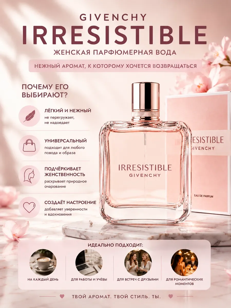 Givenchy Irresistible Живанши Ирресистибл духи женские 80 ml - миниатюра 5