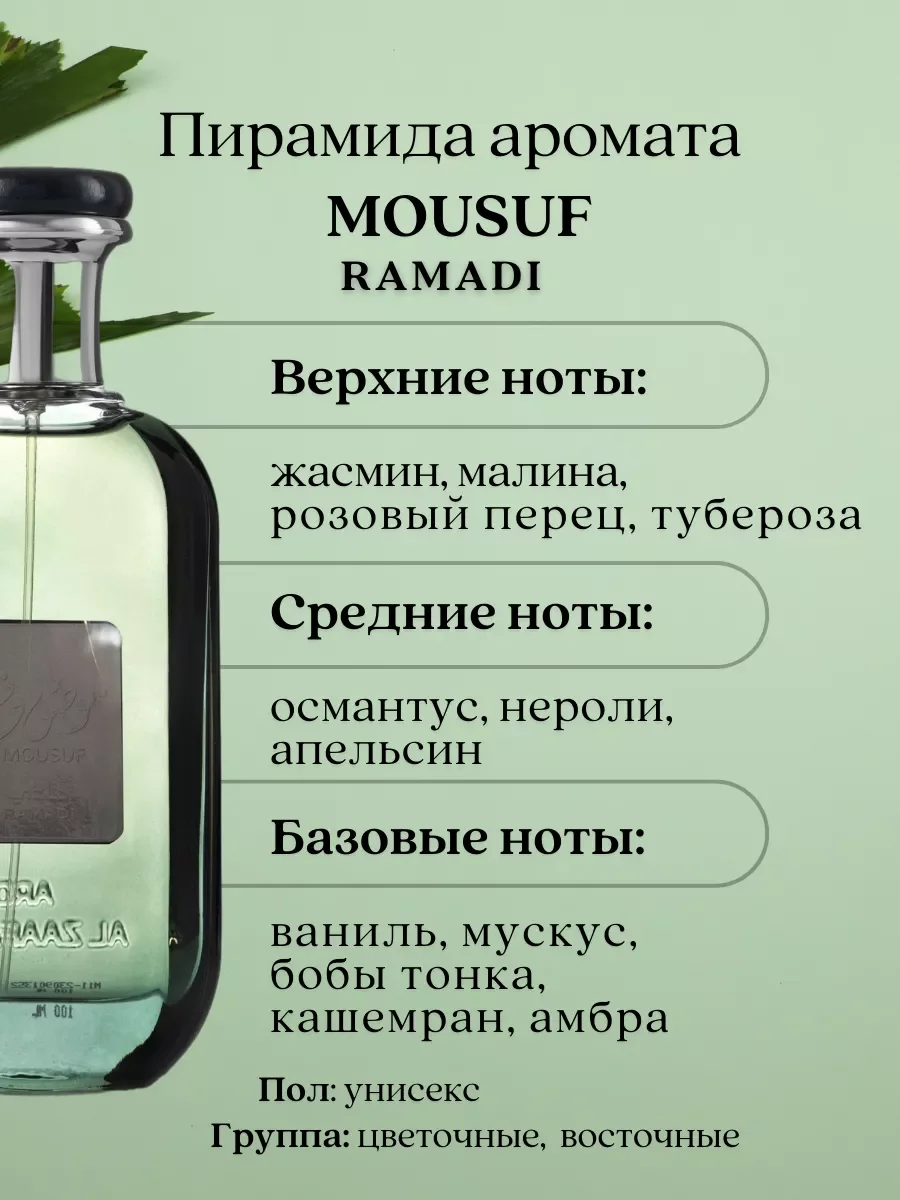 Духи мужские арабские Mousuf Ramadi - миниатюра 5