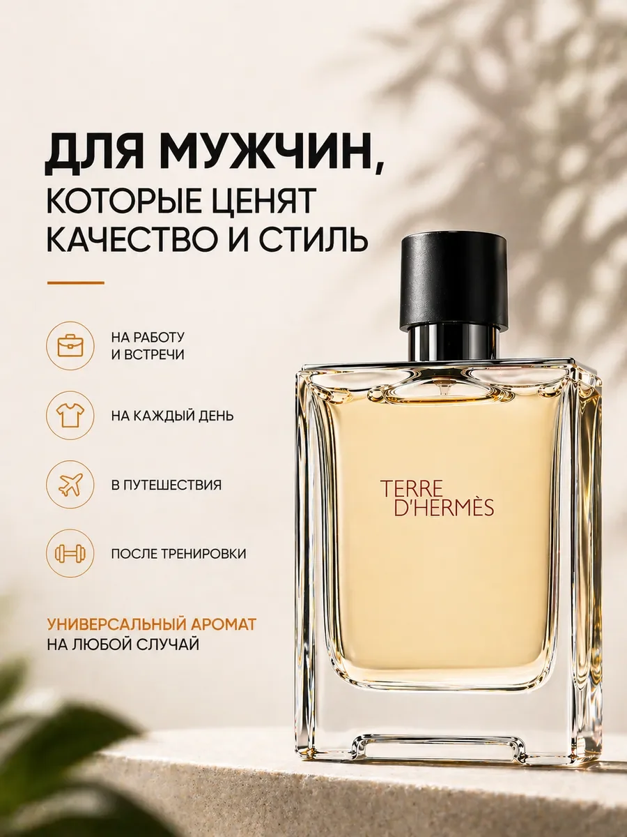 Мужские духи Terre d’Hermes Гермес 100мл - миниатюра 5