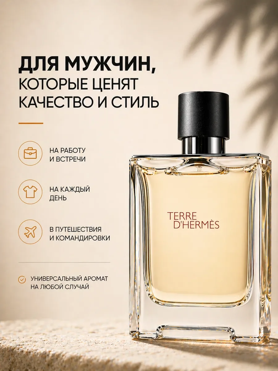 Мужские духи Terre d’Hermes Гермес 100мл - миниатюра 6