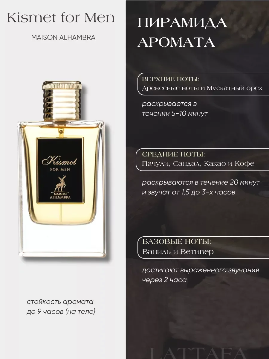 Духи мужские арабские Al Hambra Kismet for Men - миниатюра 2