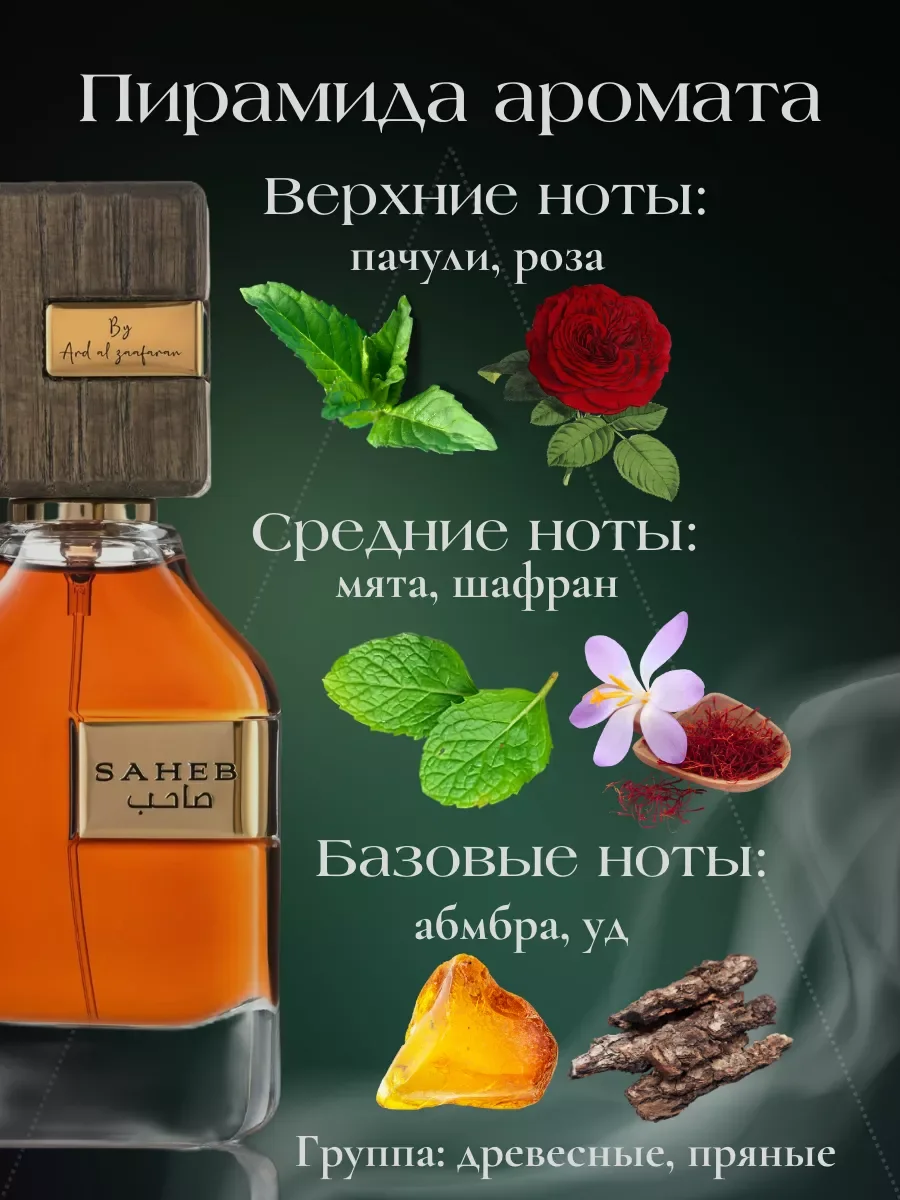 Духи мужские Saheb 70 мл - миниатюра 2