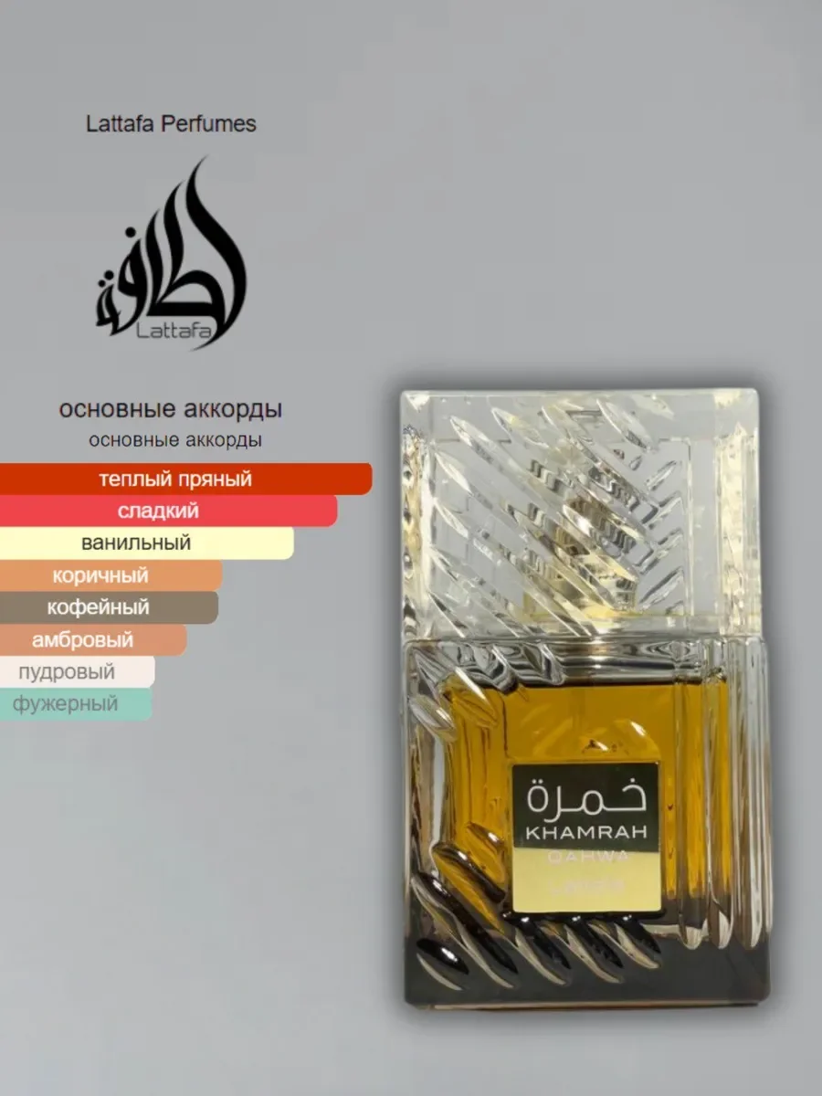 Духи унисекс арабские Lattafa Khamrah Qahwa - миниатюра 2
