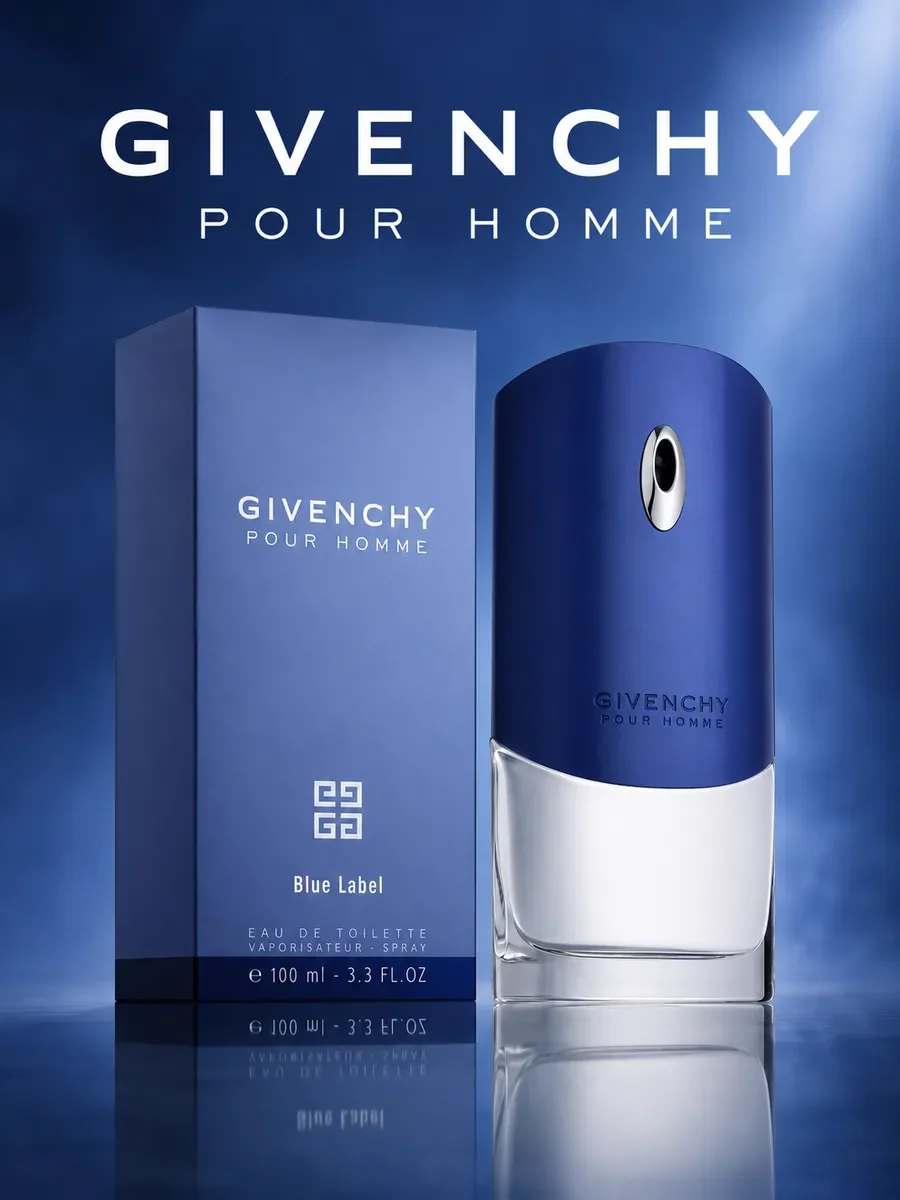 духи GIVENCHY pour HOMME BLUE LABEL 100 мл Блю Лэйбл - миниатюра 2