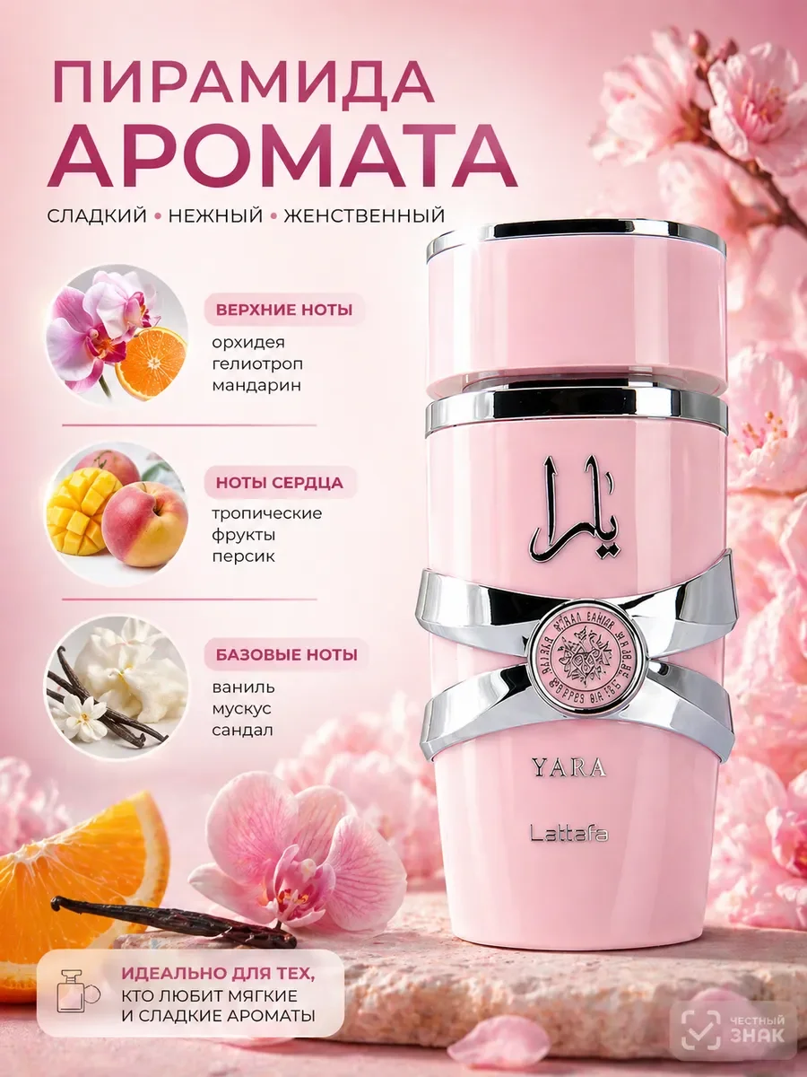 Lattafa Yara духи женские арабские нежный аромат - миниатюра 3