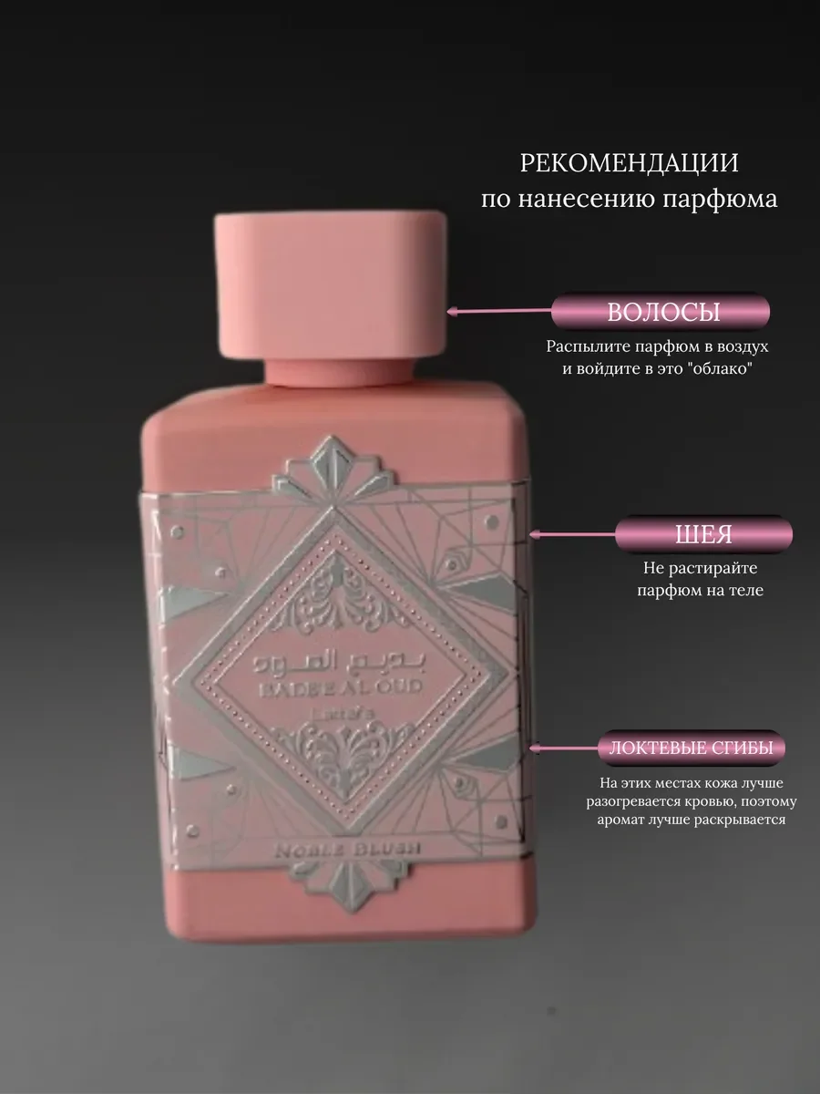 Духи женские арабские Noble Blush Lattafa Perfumes - миниатюра 7
