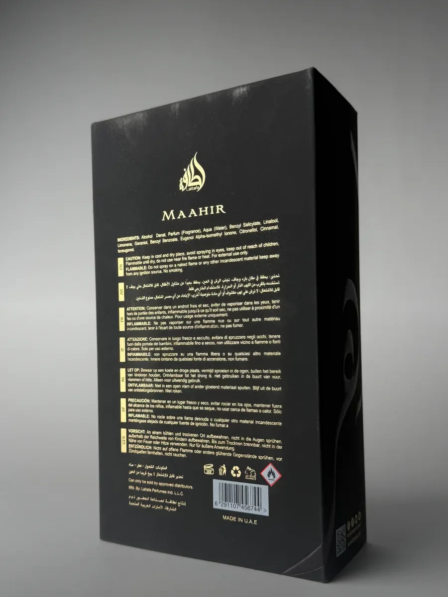 Духи мужские и женские арабские Lattafa Maahir - миниатюра 10