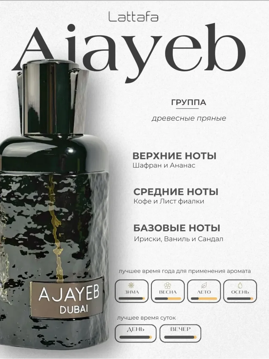 Духи мужские арабские Ajayeb Dubai 100 мл - миниатюра 2