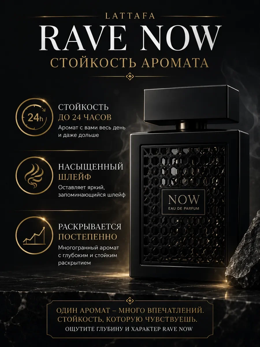 Духи мужские арабские Lattafa RAVE Now 100мл - миниатюра 4