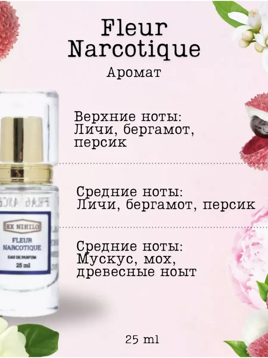 Духи женские и мужские Fleur Narcotique 25мл - миниатюра 2