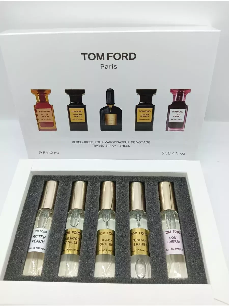 Набор Духов Том Форд 5 по 12 мл Tom Ford Тобако Ваниль - миниатюра 3