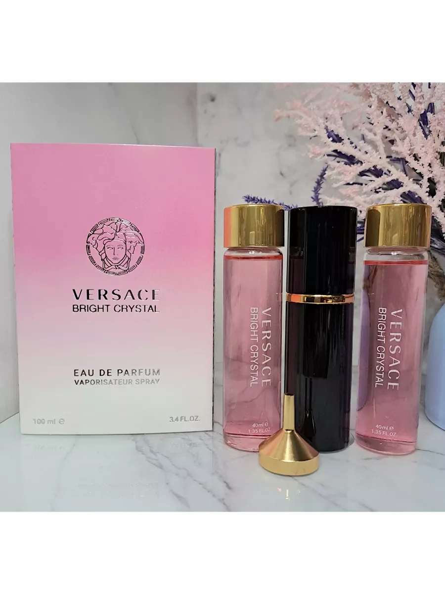 Versace bright cristal 100мл Версаче брайт кристалл 3в1 - миниатюра 2