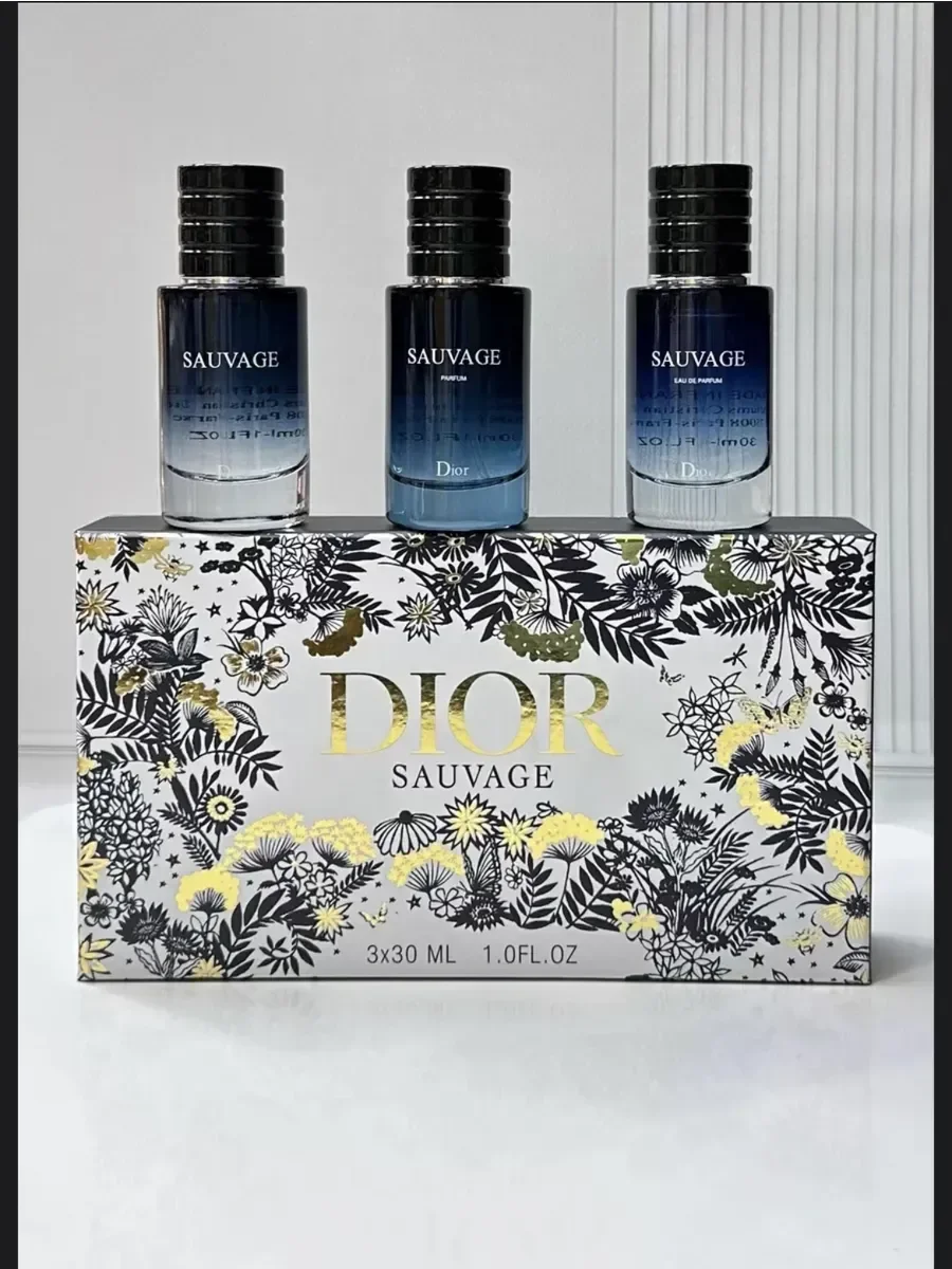 Набор парфюмов Dior Саваж 3 аромата по 30мл - миниатюра 2