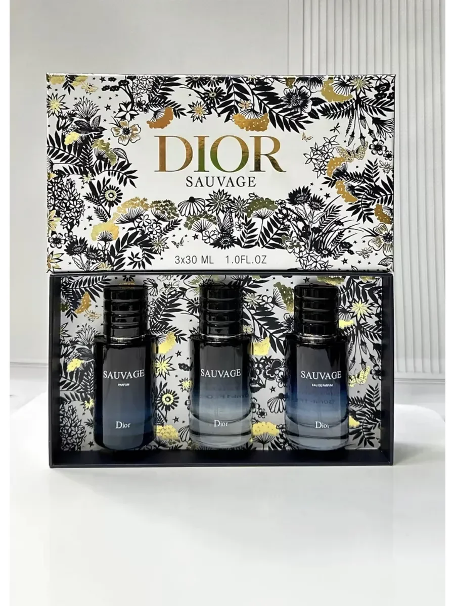 Набор парфюмов Dior Саваж 3 аромата по 30мл - миниатюра 4