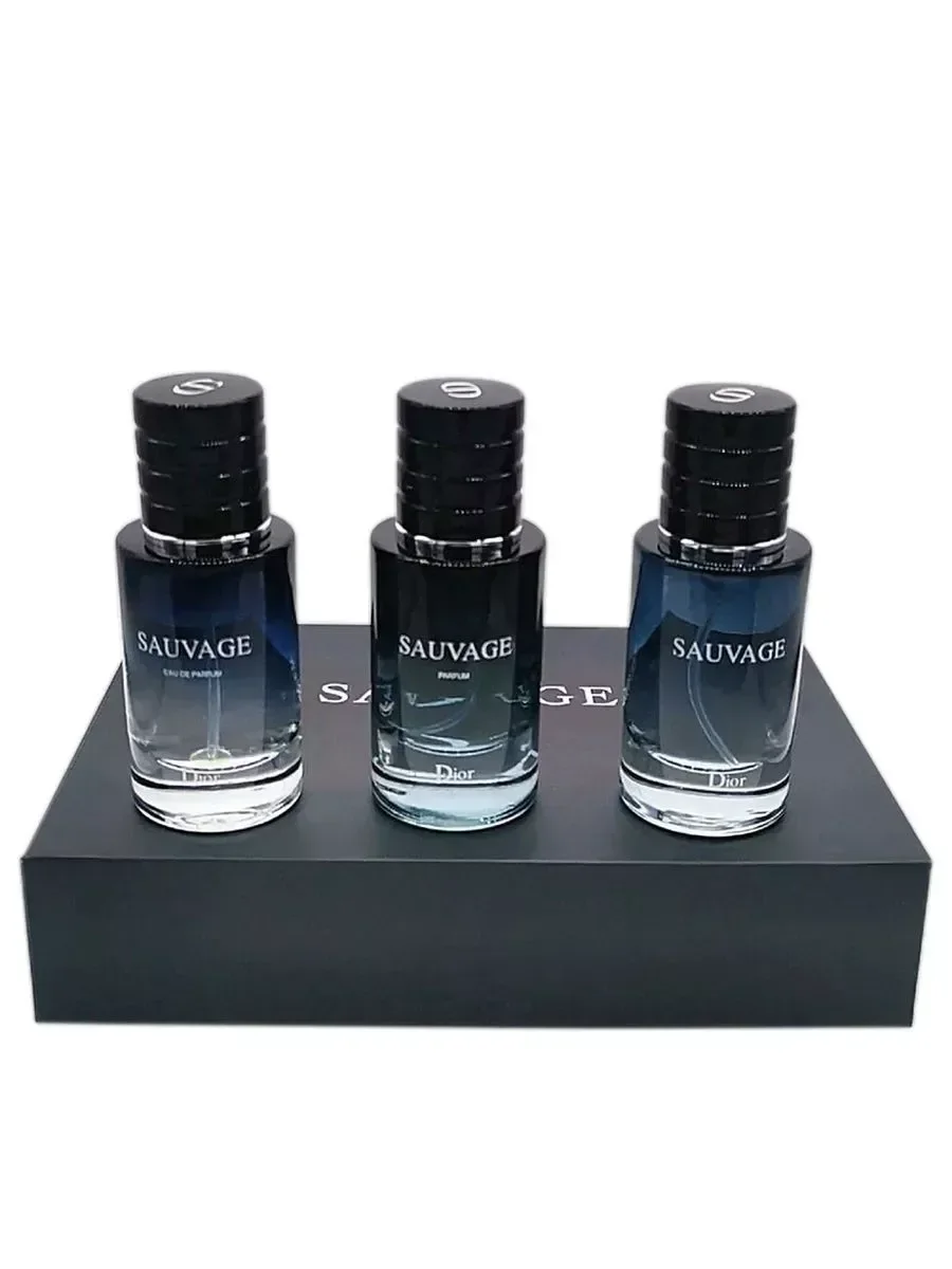 набор духов Christian Dior «Sauvage» 3x30 ml - миниатюра 2