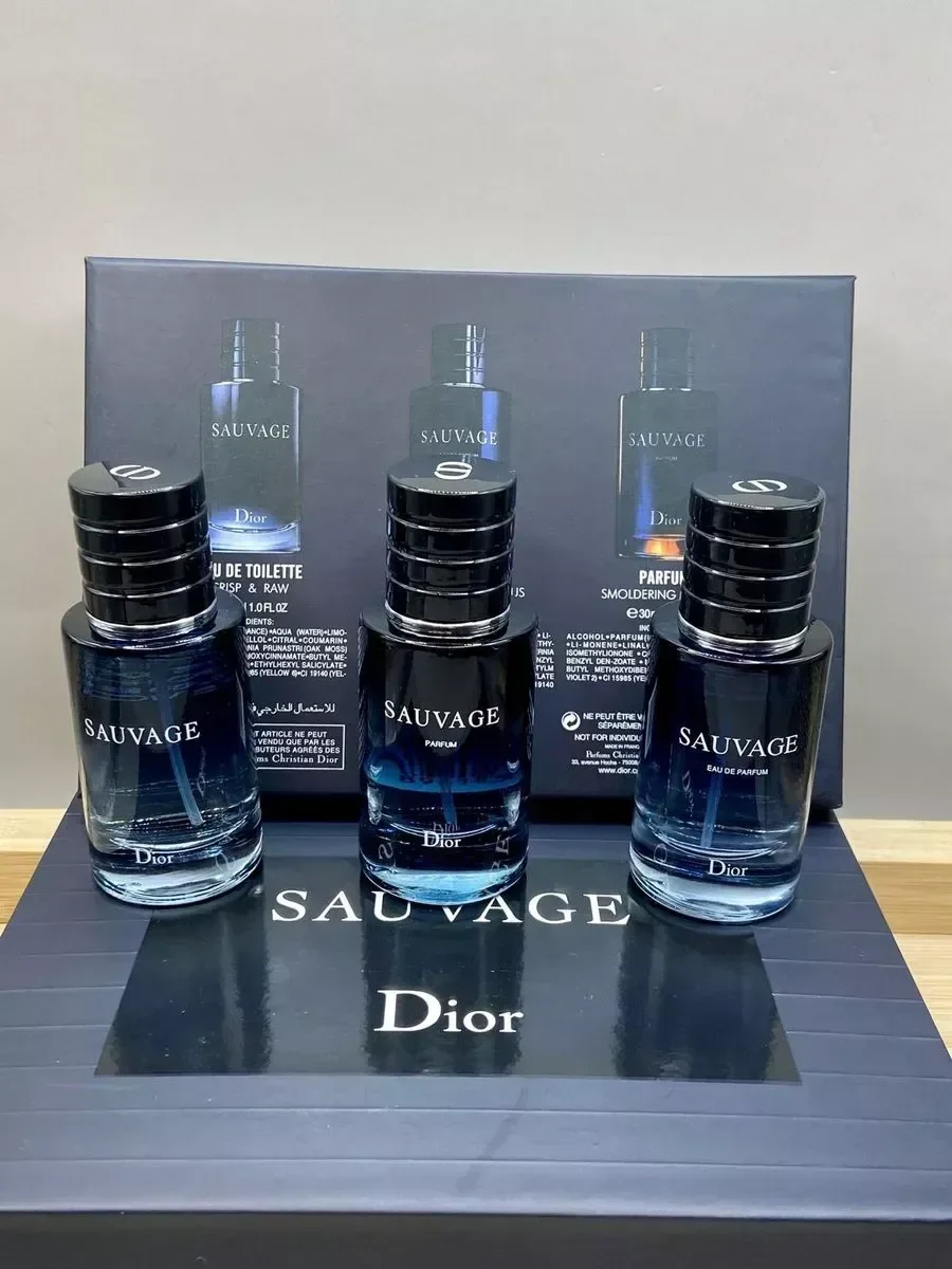 набор духов Christian Dior «Sauvage» 3x30 ml - миниатюра 3