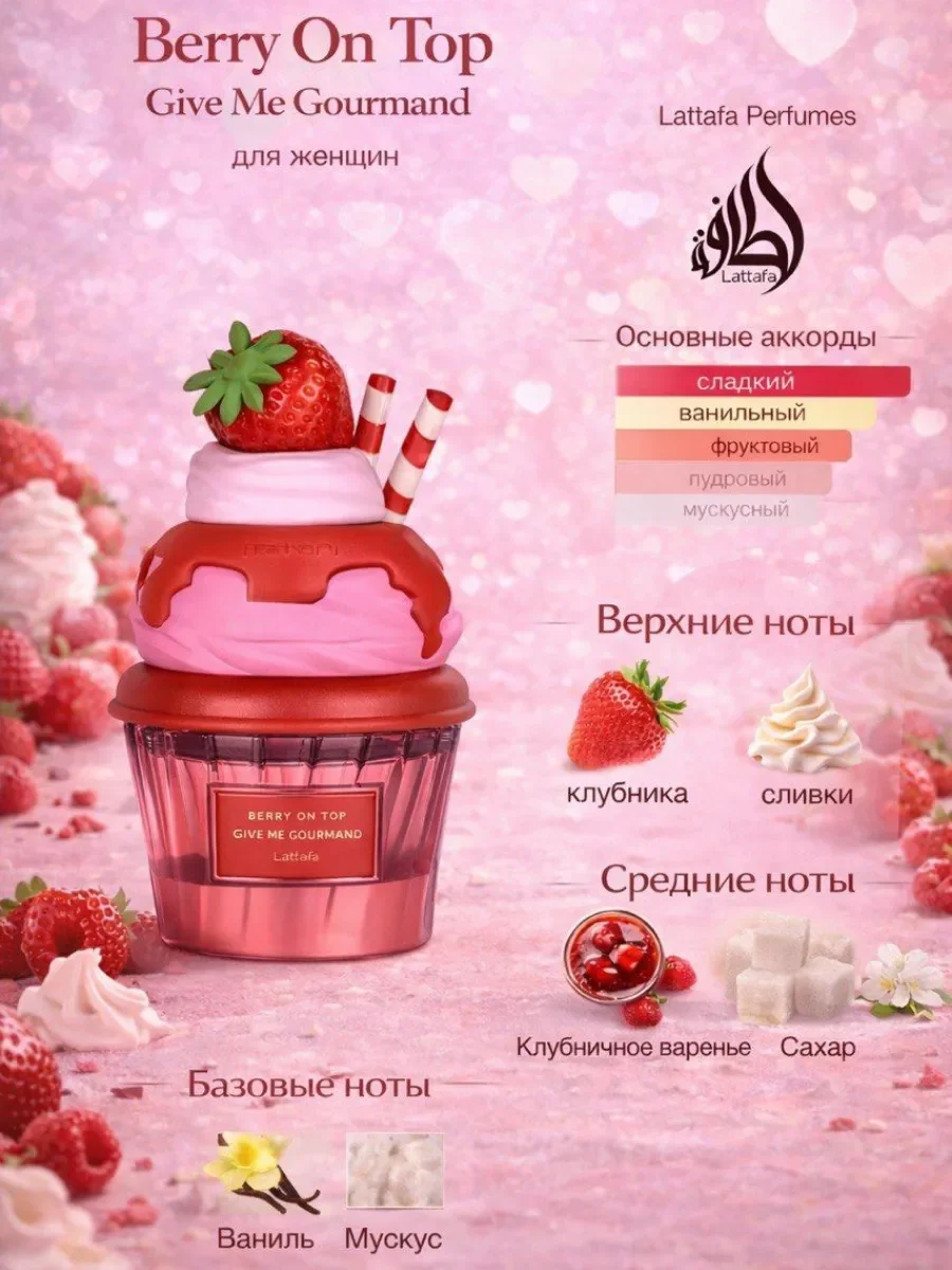 Отливант Пробник Арабские духи Berry on Top Give me gourmand - миниатюра 2