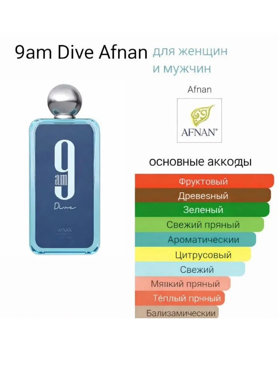Арабские духи 9am Dive 100мл - миниатюра 3