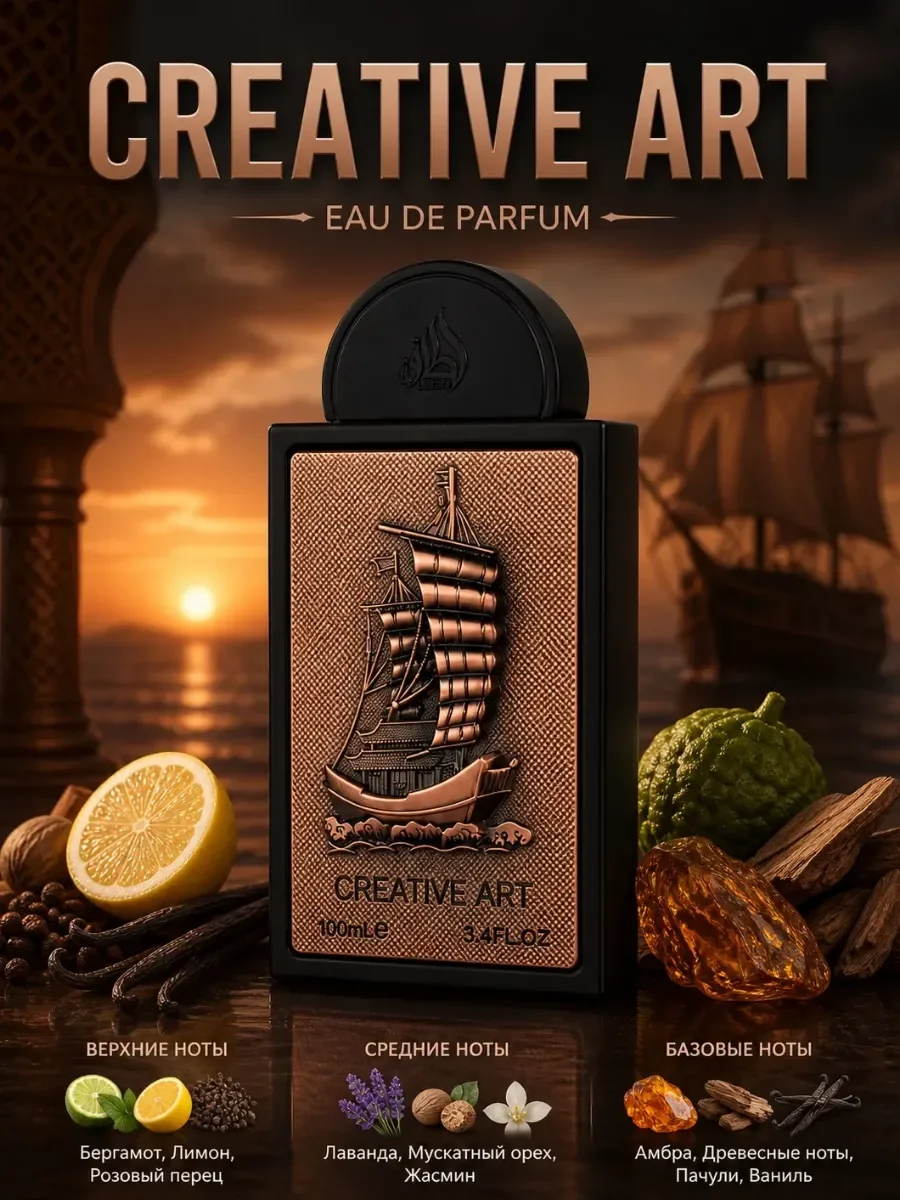 Арабские духи Creative Art lattafa - миниатюра 2
