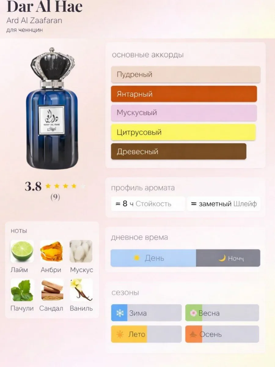 Отливант Пробник Арабские духи Dar Al Hae For Men - миниатюра 2