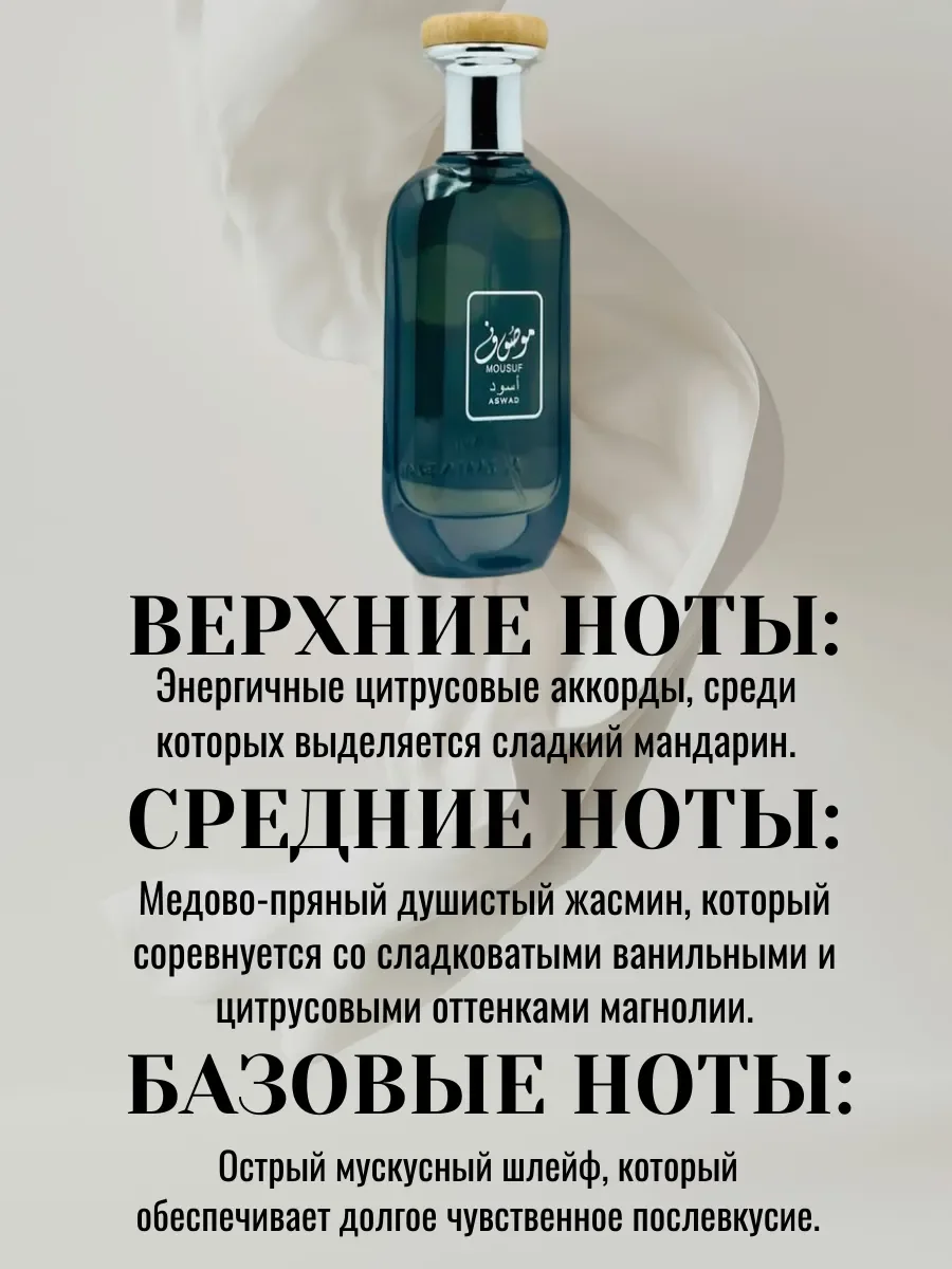 Арабские духи Mousuf Aswad - миниатюра 3