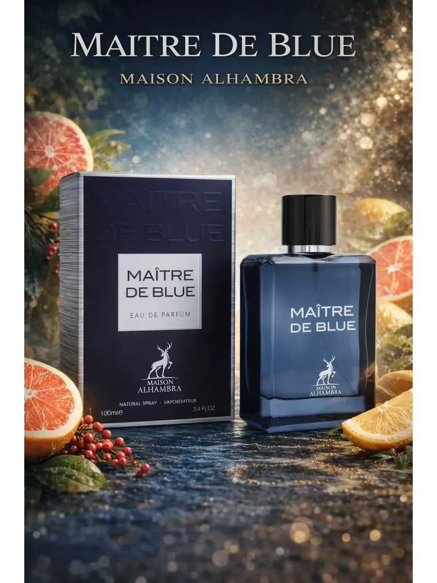Арабские духи мужские Maitre De Blue 100ml - миниатюра 2