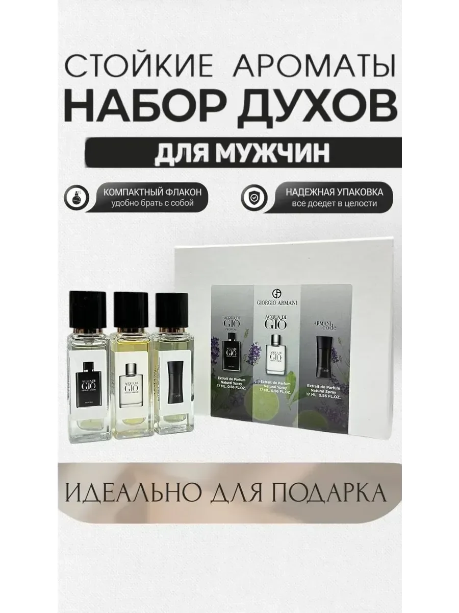 Подарочный набор мужской Джорджио Армани духи - изображение 1