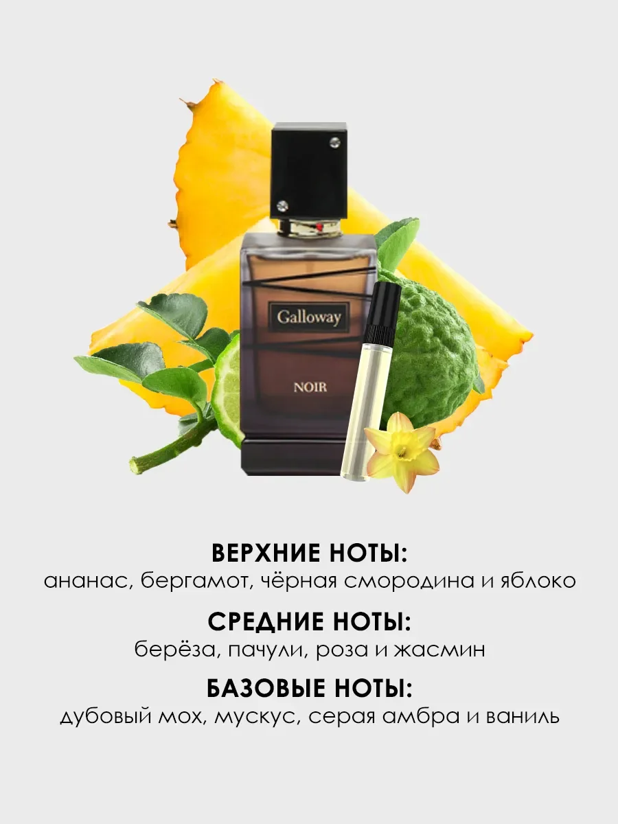 Пробник духи Galloway Noir 5ml - миниатюра 2