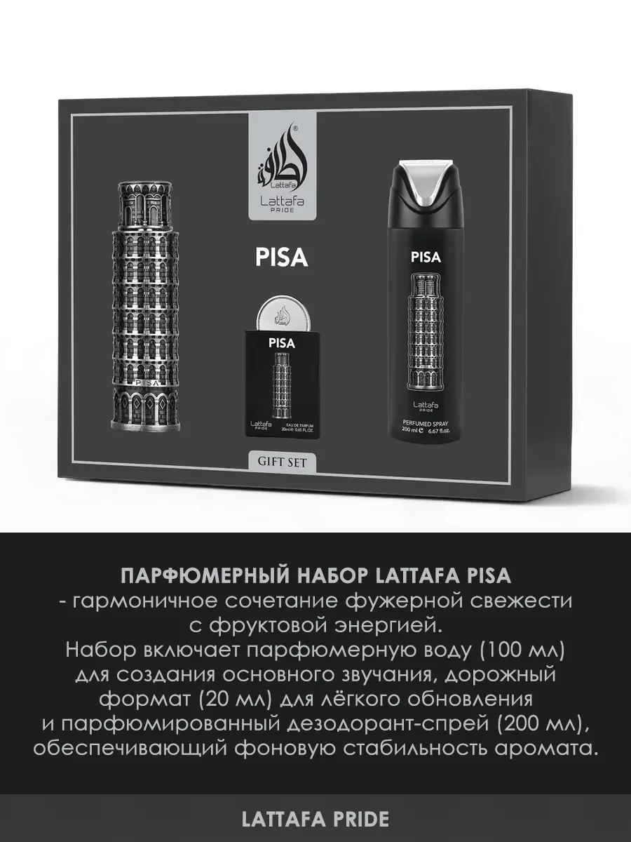 Подарочный набор арабские духи мужские Pisa - миниатюра 2