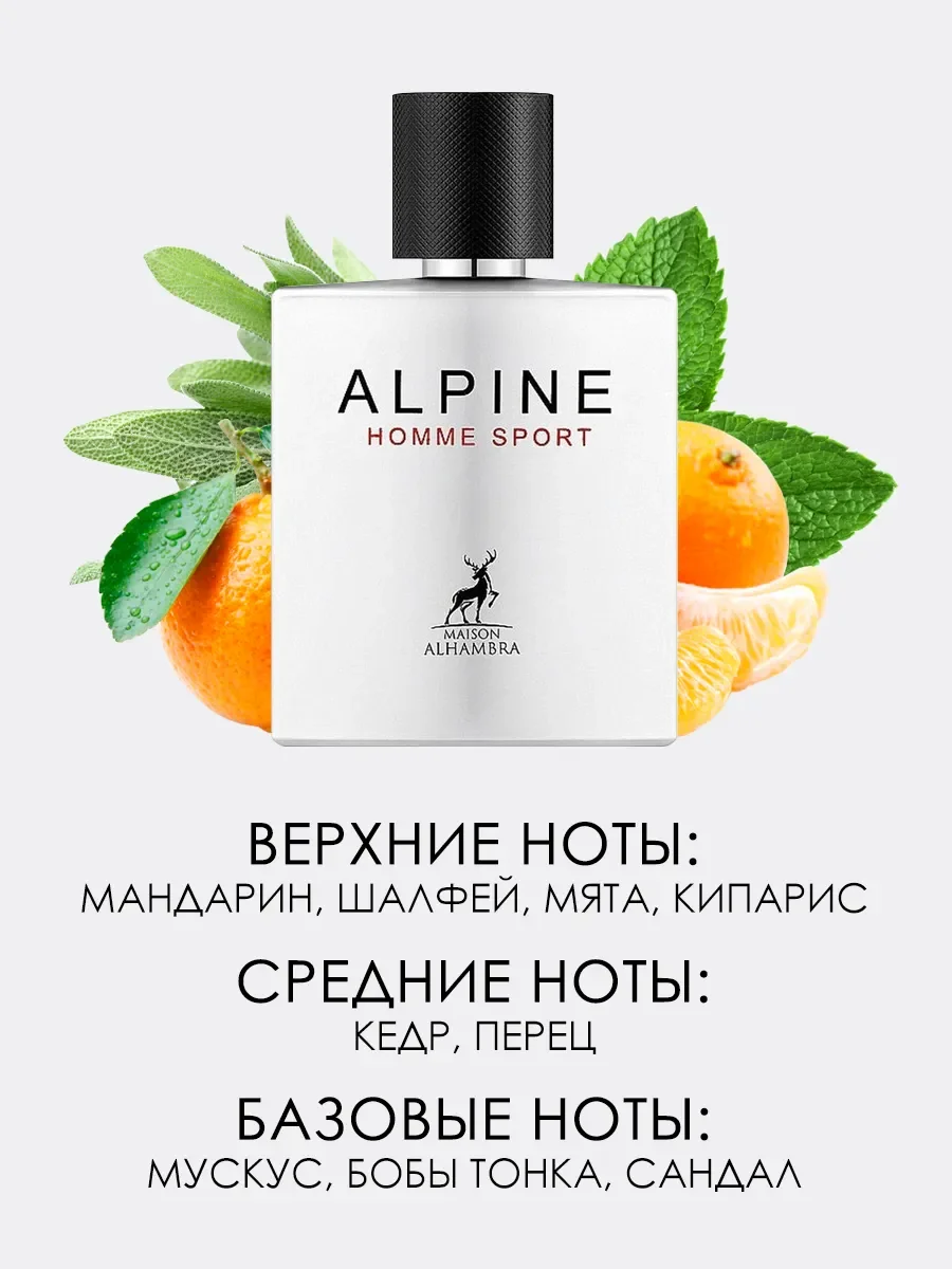 Духи Alpine Homme Sport 100ml - миниатюра 3
